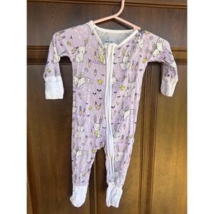 Little Sleepies Lavender Easter Bunny Newborn Footed Zippy | NB